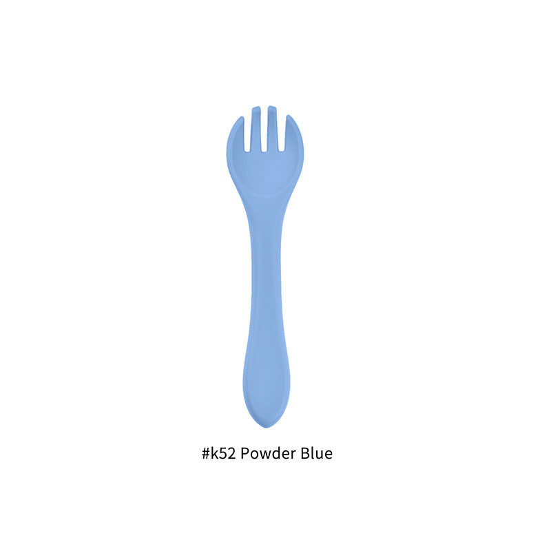 Food Grade Silicone Baby Fork Feeding Tableware