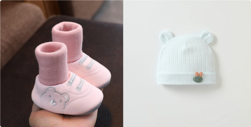 Simple Non Slip Baby Cloth Indoor Shoes Toddler Footwear