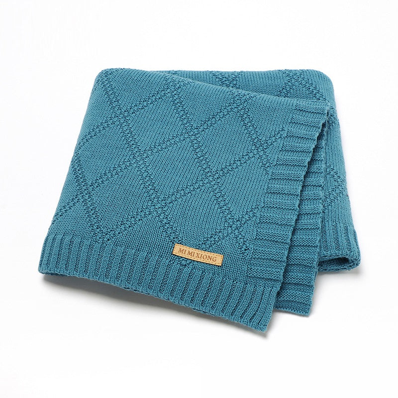 Knitted Baby Blanket Soft Baby Bedding Wrap