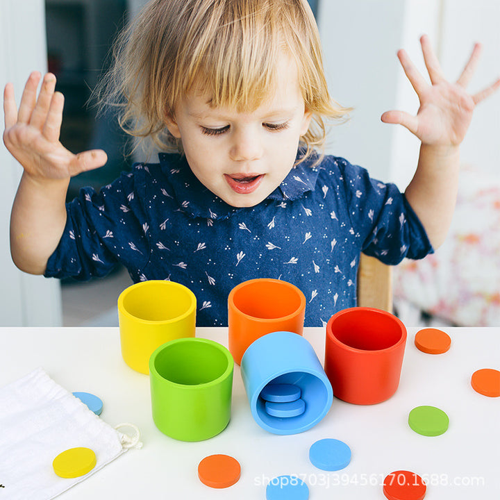 Color Sorting Cups Baby Early Education Educational Toy