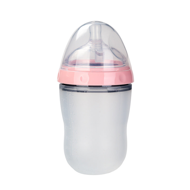 Silicone Baby Feeding Bottle Breast Milk Soft Bottle