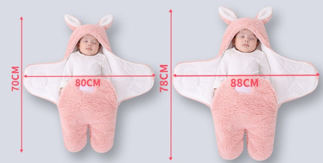 Thickened Newborn Baby Swaddle Sleeping Bag Wrap
