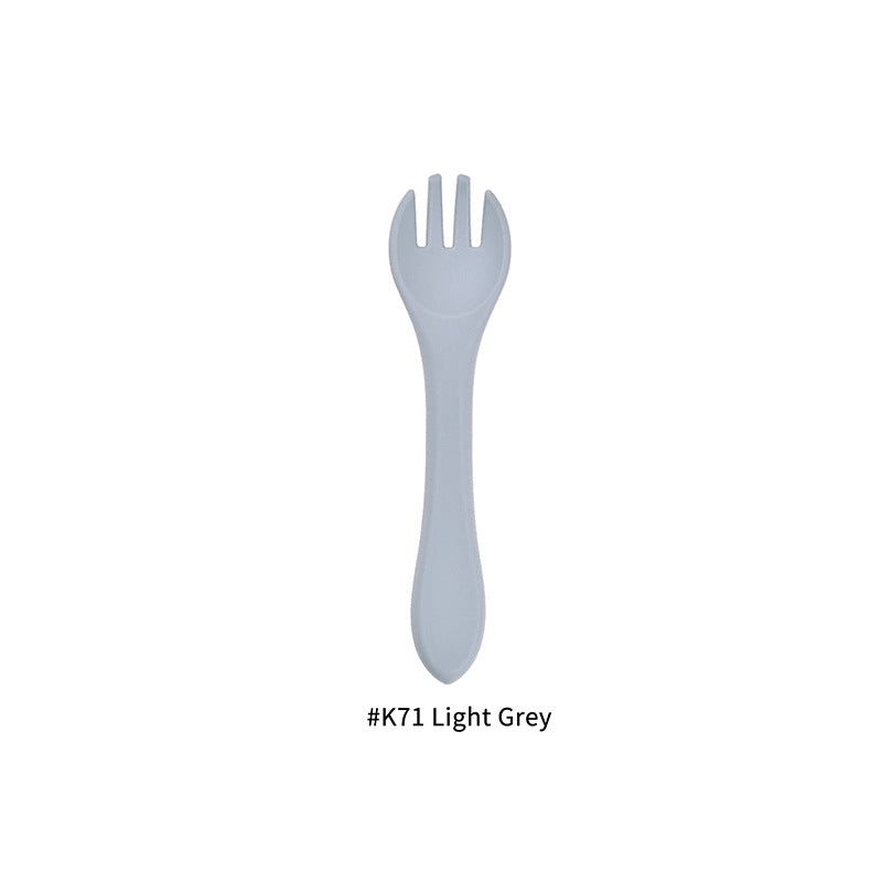 Food Grade Silicone Baby Fork Feeding Tableware