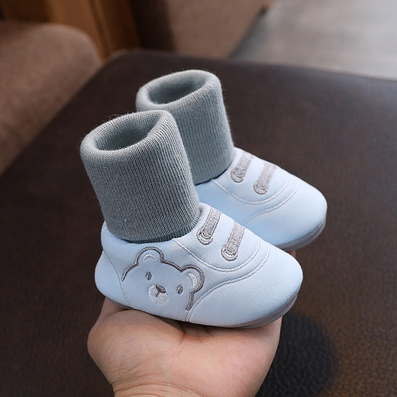 Simple Non Slip Baby Cloth Indoor Shoes Toddler Footwear