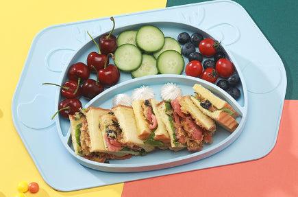 Silicone Baby Non Slip Feeding Plate And Bowl Set