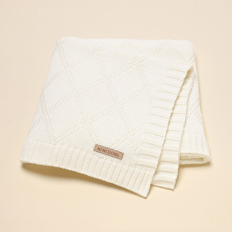 Knitted Baby Blanket Soft Baby Bedding Wrap