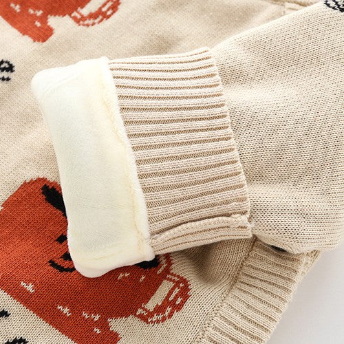 Thickened Newborn Baby Crawling Suit Harness Outfit