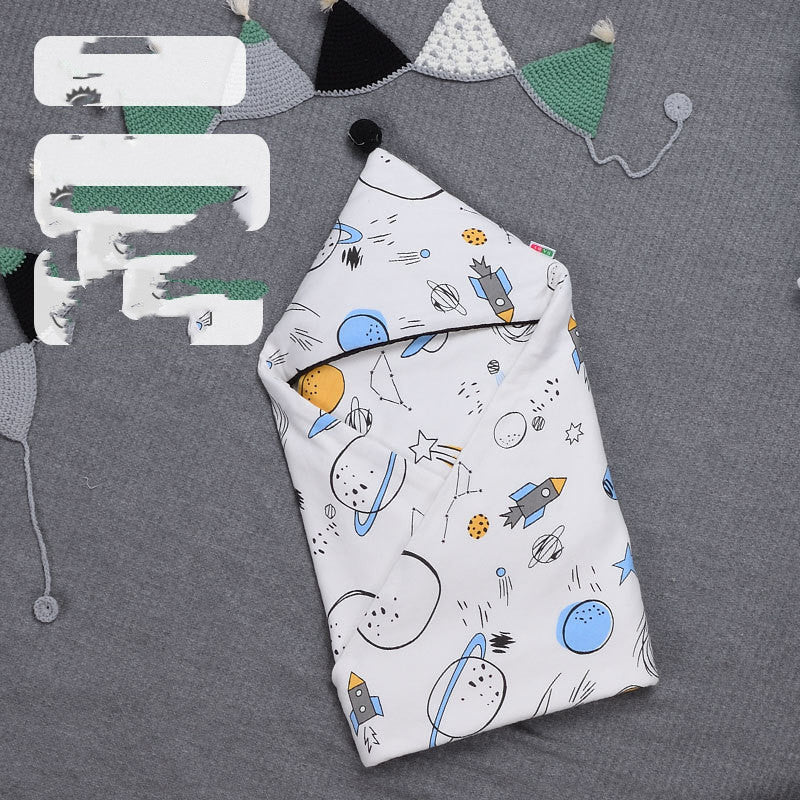 Breathable Cotton Baby Swaddle Quilt Printed Comfort Wrap