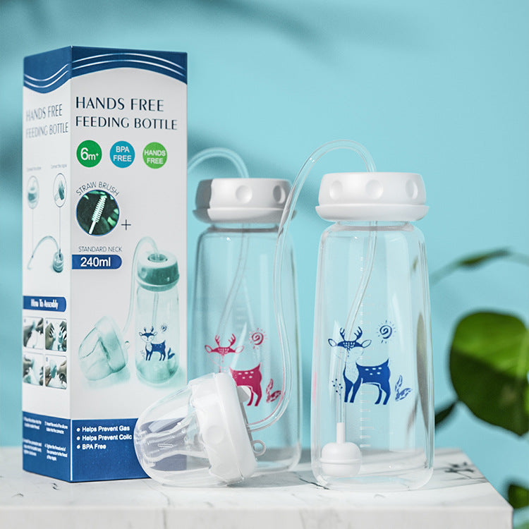 240ml Baby Hands Free Feeding Bottle Standard Diameter