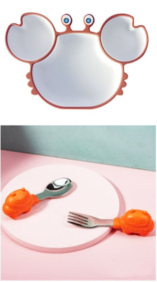 Silicone Baby Non Slip Feeding Plate And Bowl Set