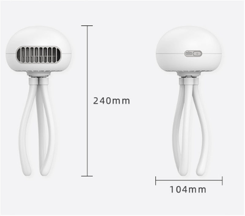 Jellyfish Octopus Baby Stroller Electric Fan Cooling Accessory