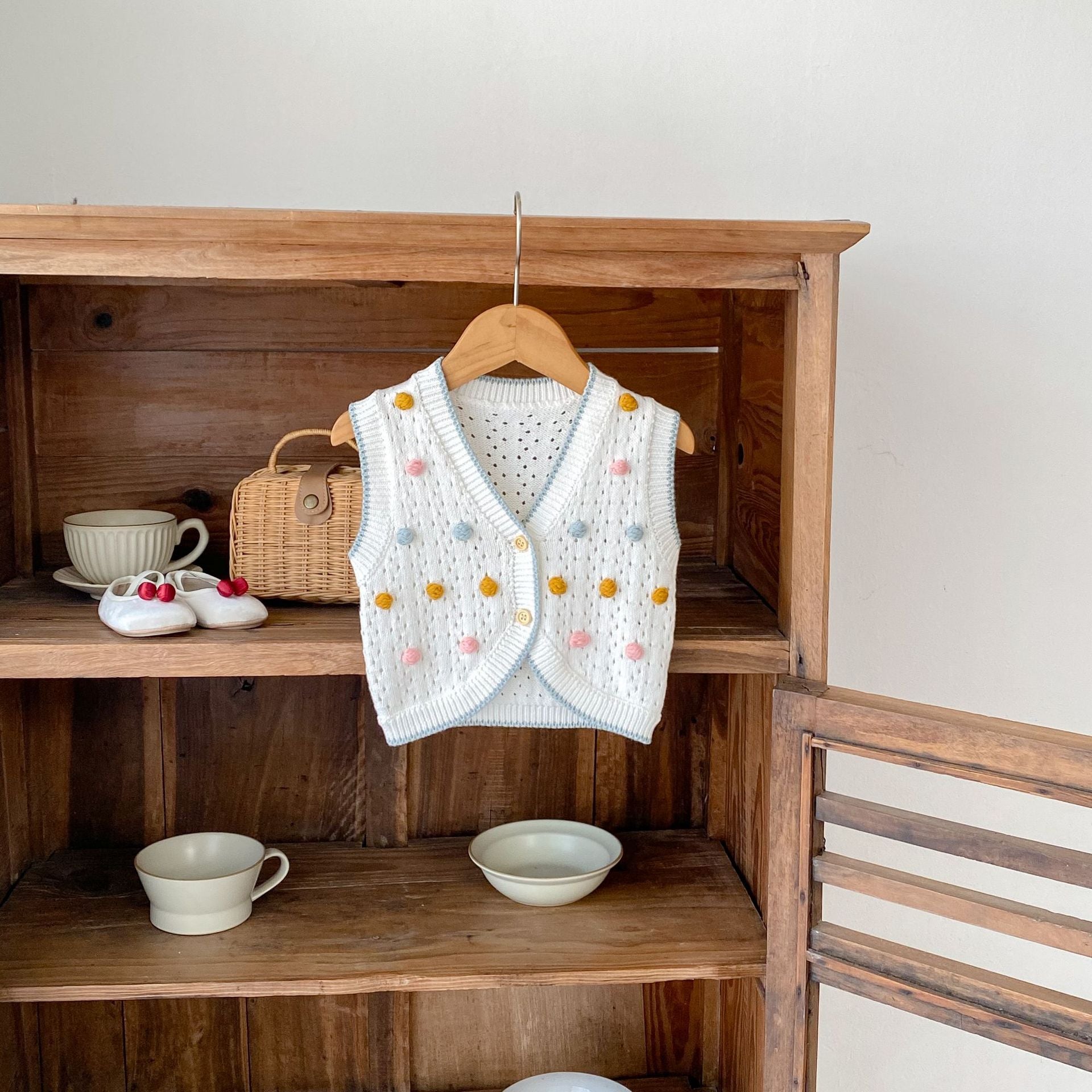 Cotton Baby Sweater Vest Cardigan Warm Outfit