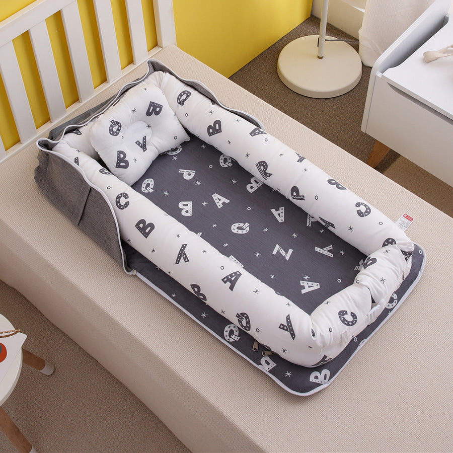 Portable Cotton Baby Crib Foldable Newborn Bed