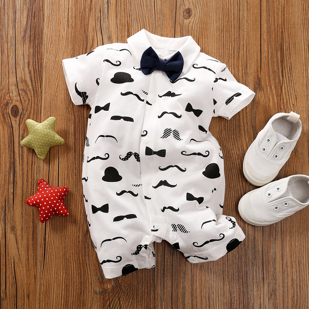 Gentleman Long Sleeve Baby Romper Formal Style Outfit