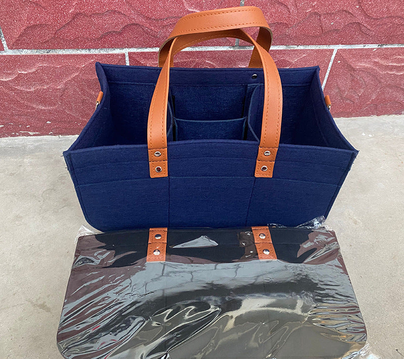 Baby Stroller Felt Diaper Bag Organizer Tote