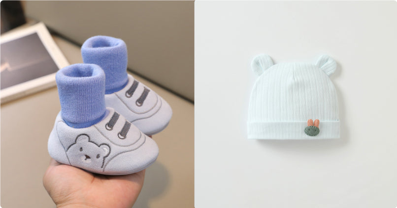 Simple Non Slip Baby Cloth Indoor Shoes Toddler Footwear